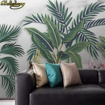 beibehang custom papel de parede 3D тропический лес банановый лист фотообои обои для обоев домашний декор гостиная спальня 1