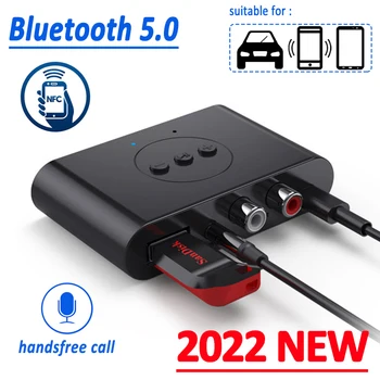 Bluetooth 5,0 Аудиоприемник U Диск NFC RCA 3,5 мм Разъем AUX Стерео Музыка Беспроводной Адаптер Громкой Связи Микрофон Для Автомобильного Комплекта Динамик 1
