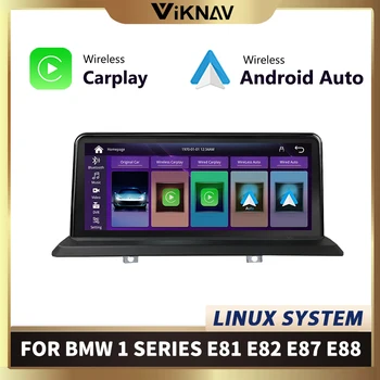 Linux автомобильное радио Беспроводной CarPlay для BMW 1 Серии E81 E82 E87 E88 Автомобильный Мультимедийный Android Авто автомобильное радио iDrive беспроводной carplay 1