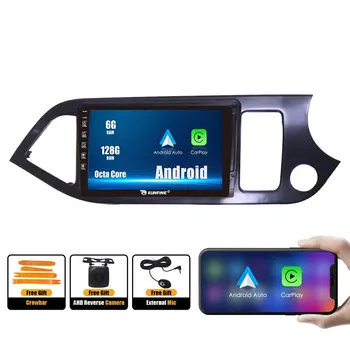 Автомагнитола для KIA morning 2011-2015 2Din Android Восьмиядерный автомобильный стерео DVD GPS Навигационный плеер Мультимедиа Android Auto Carplay 2