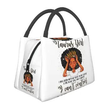 Африканские женщины, Черные девушки, Изолированная сумка для ланча, портативный кулер, Термальная коробка для бенто для школьной работы, сумки для пикника, сумки для еды 1
