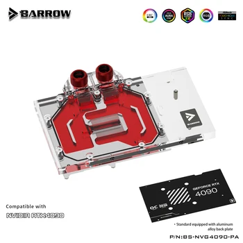 Блок-кулер GPU Водяного охлаждения Barrow RGB для Founders RTX 4090 BS-NVG4090-PA 1
