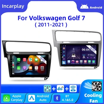 Видеоплеер 2Din Для Volkswagen VW Golf 7 MK7 GTI 2011-2021 Автомобильный Радиоприемник Carplay HD Multimedia Android 10 Auto Qualcomm GPS Стерео 1