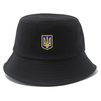 Вышивка украинского логотипа Спецназ Украина, Военная хлопковая панама, Черные, Белые Модные кепки Унисекс Для мужчин И женщин 1