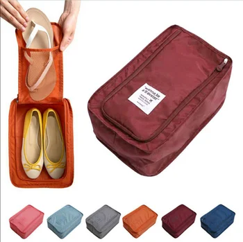 Дорожные сумки для обуви, портативные большие сумки для обуви, водонепроницаемые с застежкой-молнией, Пылезащитная Оксфордская портативная складная сумка для хранения обуви 1