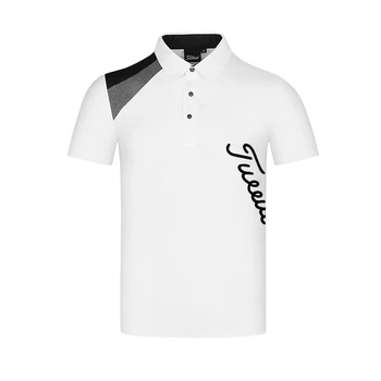 корейские гольфисты; Летняя мужская рубашка поло для гольфа на открытом воздухе; Быстросохнущая износостойкая мужская рубашка с короткими рукавами 2