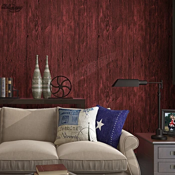 Обои в стиле ретро beibehang papel de parede Фоновые обои для гостиной спальни кабинета ПВХ Простые деревянные обои 2