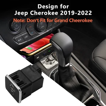 Передний Порт Зарядки Черный Порт Зарядки ABS Порт Зарядки USB AUX Для 2017-2021 Jeep Cherokee Compass 5XG28DX9AD 2